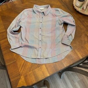 Christopher & Banks Women's Plaid Button Down Shirt